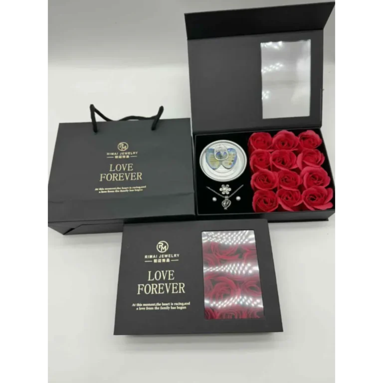 red rose pearl necklace luxury gift box (copy)